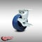 Service Caster 5 Inch Stainless Steel Solid Poly Swivel Caster with Roller Bearing and Brake SCC-SS30S520-SPUR-TLB - alternate 6